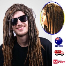 Dreadlocks Wig Brown Party Wigs Long Costume Cosplay Rapper Rasta Hair Dreads