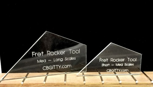 2pc. Laser-cut Acrylic Fret Rockers - The easy way to check your frets! - 第 1/5 張圖片