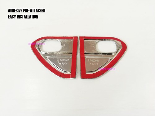 Chrome Side Vent Door Cover Trim for Toyota Hilux Vigo Fortuner MK6 2005-2012 - Picture 3 of 5