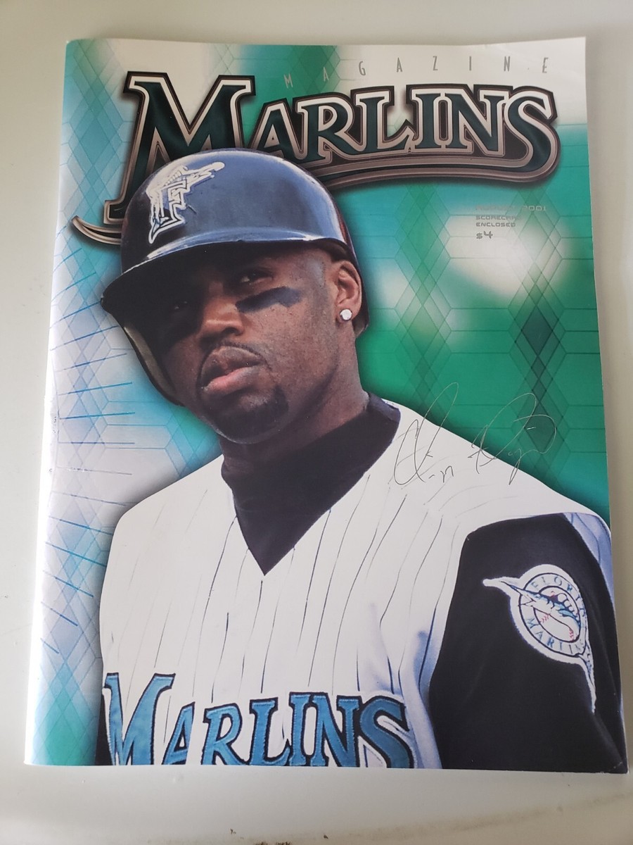 Vintage Miami Marlins Fan Magazine August 2001 Game Program MLB