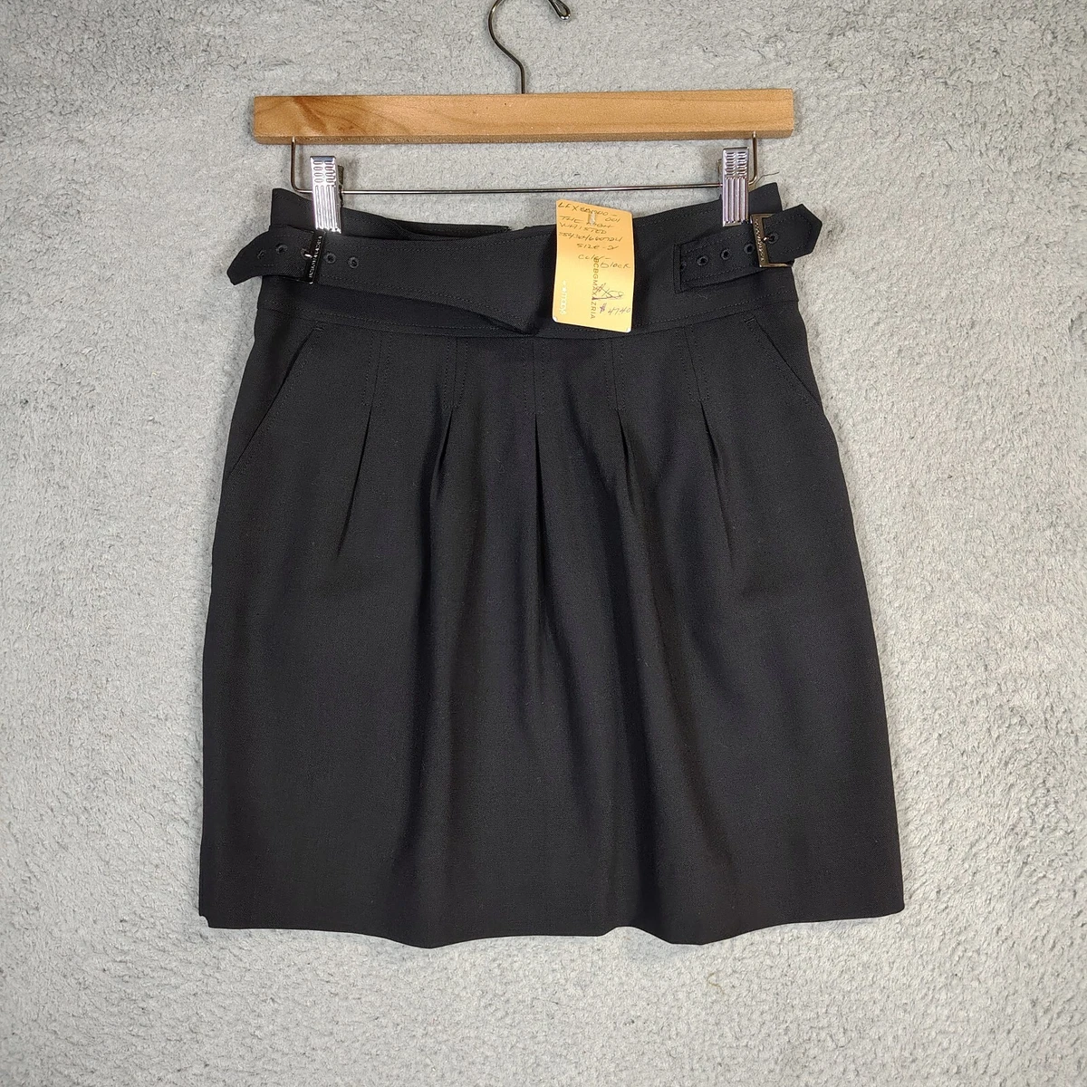 Skort BCBG En Laine Noire – Taille 4, Doublé, Style Chic Et Pratique