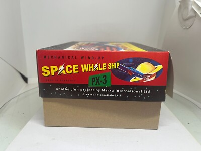 St John by Marxu PX-3 Space Whale Ship Mechanical wind up tin toy