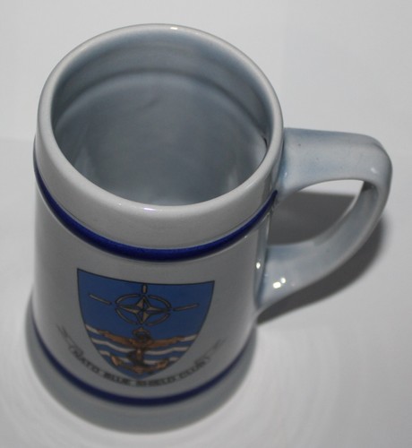 Vintage Nato Blue Shield Club Stein Made in Soholm Denmark CQ1 - Picture 6 of 8