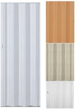 Falttür Schiebetür in 5 Farben H. 202 cm B. von 71 - 109 cm Doppelwandprofil pio