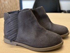 Old Navy Girls Zip-Up Grey Boots- Size 6