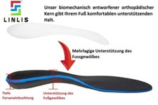 LINLIS Orthopedic Insoles for Flat Feet Against Inflammation Fascilitis...