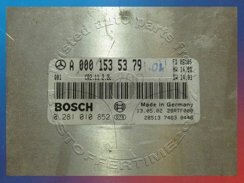 MERCEDES-BENZ C-Class W203 C200 2.2 CDI ENGINE ECU CONTROL MODULE A0001535379 - Picture 3 of 4