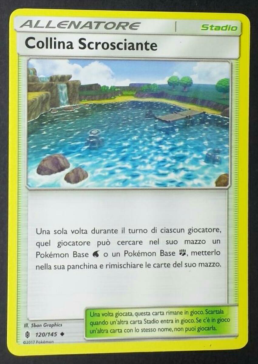 COLLINA SCROSCIANTE 120/145 STADIO in Italiano POKEMON Allenatore
