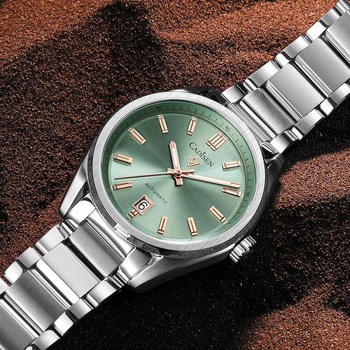 Orologio meccanico automatico uomo CADISEN C8227M Lume NH35 acciaio inox zaffiro - Foto 2 di 14
