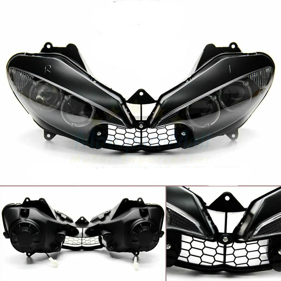 Headlight For Yamaha YZF R6 2003-2005 Front Headlamp Assembly YZF R6S 2006-2009 Foto 3 de 4