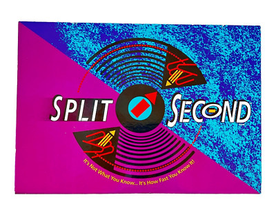 Vintage Split Second Board Game by Parker Brothers It's Not What You Know
