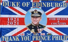 DUKE OF EDINBURGH PRINCE PHILIP FLAG 1921-2021