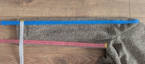 AKRIS Woll Tweed Muster Damen langer Mantel grau Luxusmarke - Bild 17 von 23