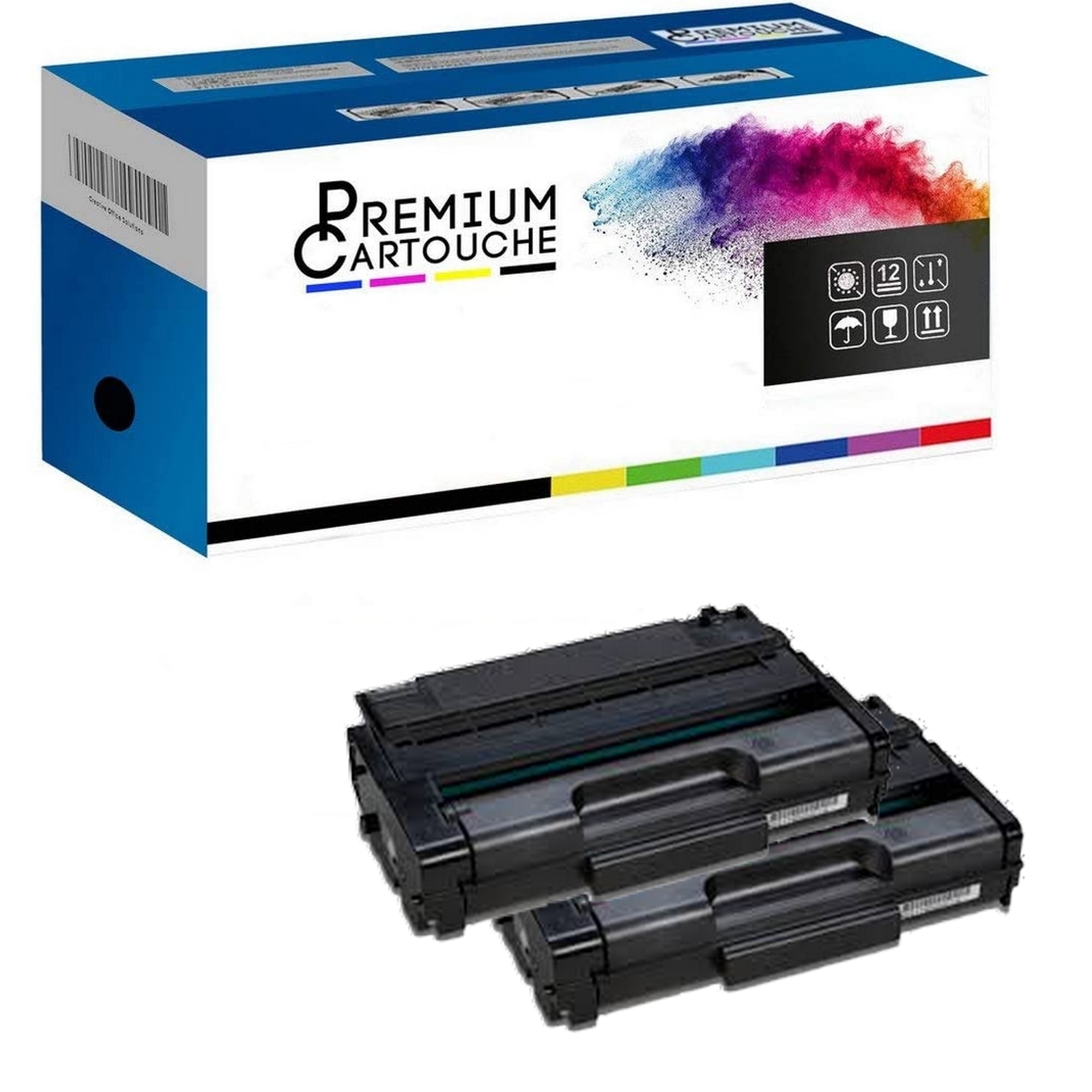 Cartouche SP3400HA 406522 lot de 2 pour espace de télétravail calme