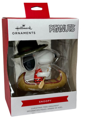 2023 Peanuts Snoopy in Canoe Ornament Hallmark Macy's Thanksgiving Day Parade