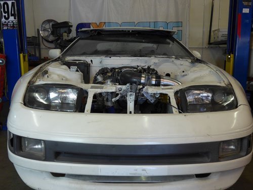 Cxracing V-mount Radiator Fan Kit for Nissan 300zx Z32 With Ls1