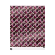 Pink Floral With Bee Pattern Wrapping Papers
