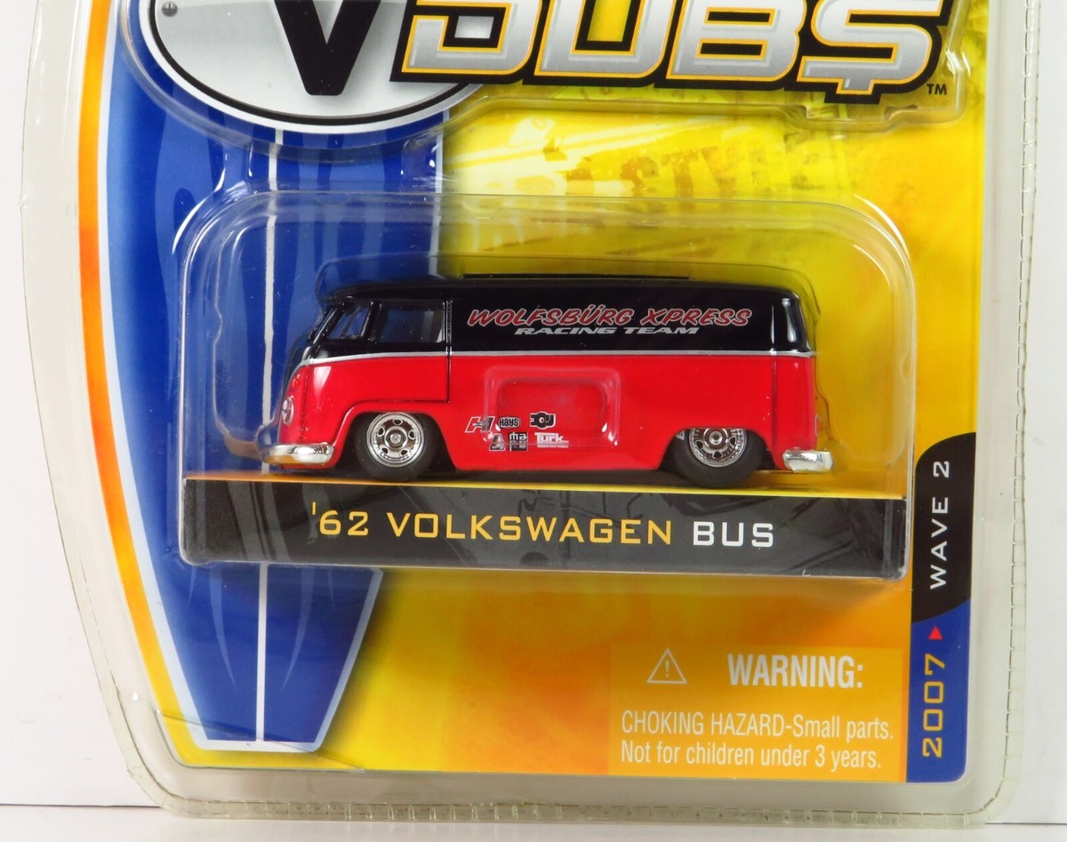 ミニカー Jada Toys V DUB$ Volkswagen Bus 1/24 20003 Dub City Bus Red Van Old Skool 62 VW Volkswagen Jada