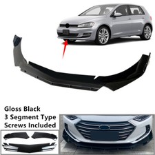 Add-on Universal Fit For Vw Golf 2015-2017 Front Bumper Spoiler Splitter 2 Layer Add-on Universal Fit For Vw Golf 2015-2017 Front Bumper Spoiler Splitter 2 Layer