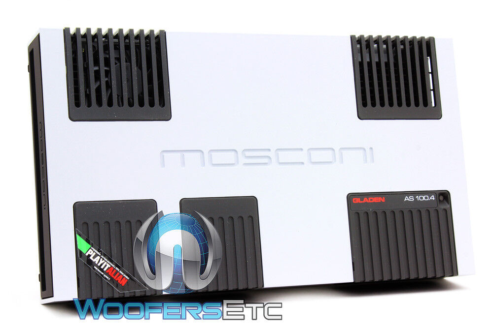 MOSCONI AS-100.4 W 4-CHANNEL 4 x 155W RMS SPEAKERS CLASS AB AMPLIFIER NEW