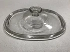 Corning Pyrex Oval Replacement Clear Glass Lid F-12-C  9 1/2 x 7 1/2" OD