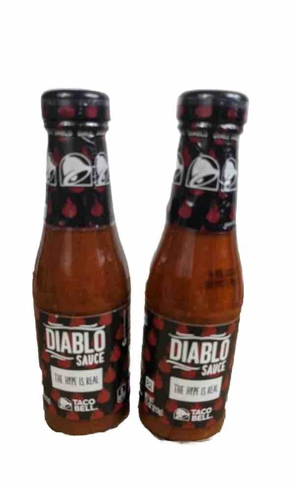 2 Pack Taco Bell Diablo Sauce Hot Sauce 7.5 Oz Glass Bottles eBay