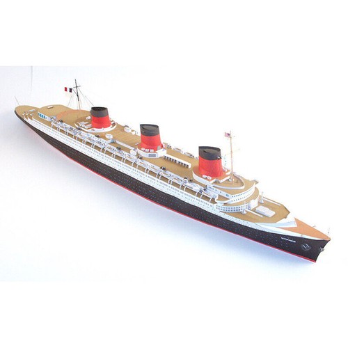 New 1/400 France S.S. Normandie Ship Famous Ship 3D Puzzle DIY Paper Model Kit - Picture 3 of 9