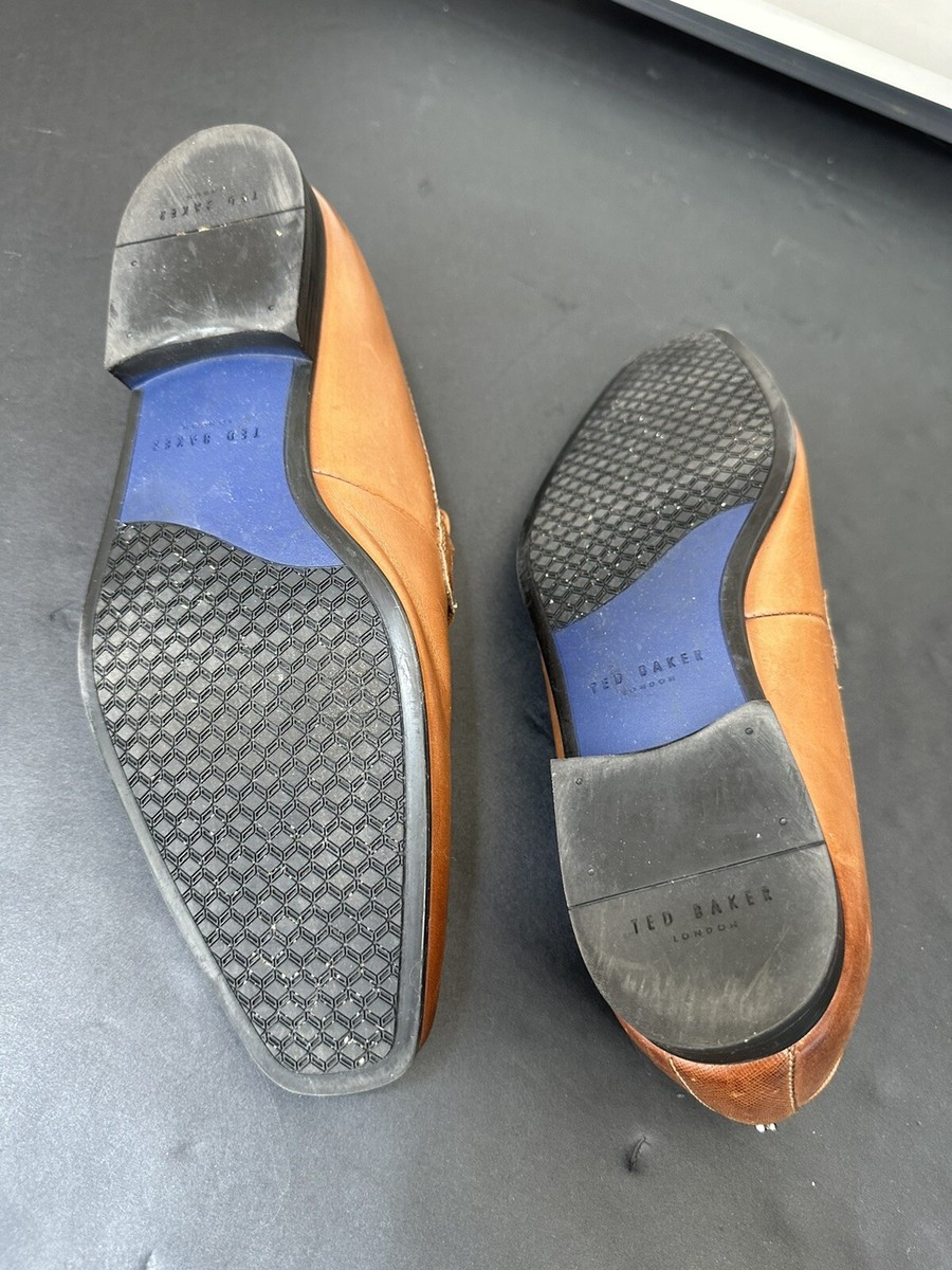 Ted Baker Gaelah Mens Size 9 Shoes Brown Leather Slip On  display picture 1