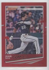 2020 Panini Donruss Photo Variation Holo Red Juan Soto (Navy Jersey) #162 05ks