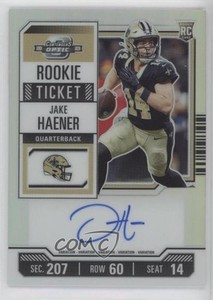 2023 Panini Contenders Optic Silver Prizm Jake Haener #113 Rookie Auto RC