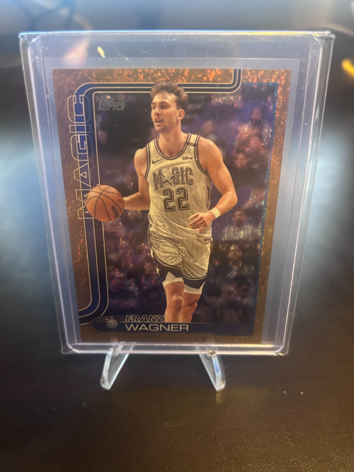 2025-26 Topps Basketball Franz Wagner #80BK-32 Gold Speckle /50