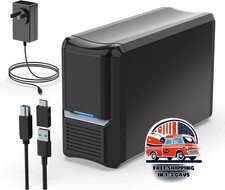 Carcasa para discos duros de doble bahía, US...