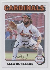 2024 Topps Heritage White Border Alec Burleson #139 0s55