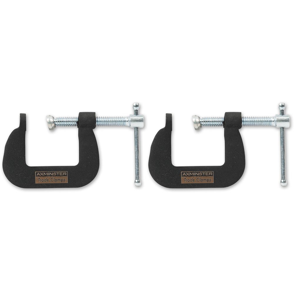 Axminster Small G Clamps - 25mm (pair)