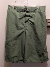 Joe Marlin Mens Large Green 10 Inch Lined Board Shorts