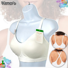 NWT Warner's L Cloud 9 Super Soft WirelessLift Convertible Bra RN1041A White