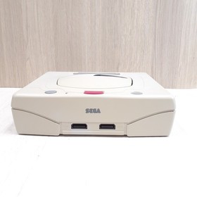 Japanese Sega Saturn Console with 2 Virtua Gun Controllers &3 Games White NTSC-J