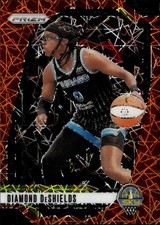 2024 Panini Prizm WNBA Orange Velocity Prizms Diamond DeShields Card #8