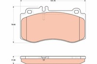1 X Bremsbelagsatz BremsbeläGe TRW GDB1822 FüR Mercedes-Benz