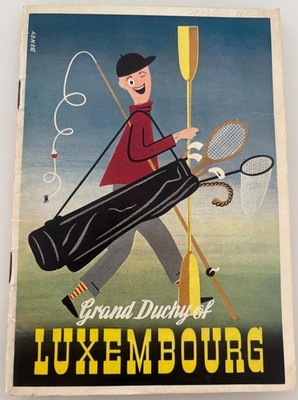 1955 GROSSHERZOGTUM LUXEMBURG Touristenheft ILLUSTRIERTE KARTEN FOTOS