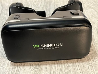 VR Shinecon Black Glasses Headset  6''x3'' SmartPhone Virtual Reality Not Tested