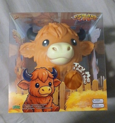 Rare Viral Highland Cow Squishy New in Box 