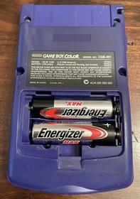 Game Boy Color - Grape - TESTED & WORKING | Vintage - 1998 (No Battery Cover)