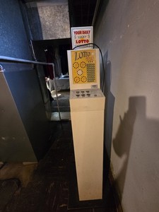 Lotto Star Coin-Op Casino Trade Stimulator w/ "Lucky Lotto" Sign