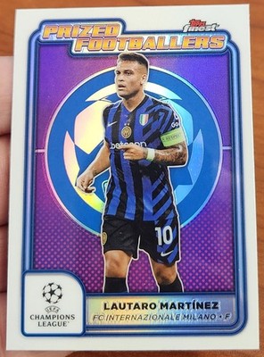 LAUTARO MARTINEZ 2024-25 TOPPS FINEST UEFA PRIZED FOOTBALLERS REFRACTOR