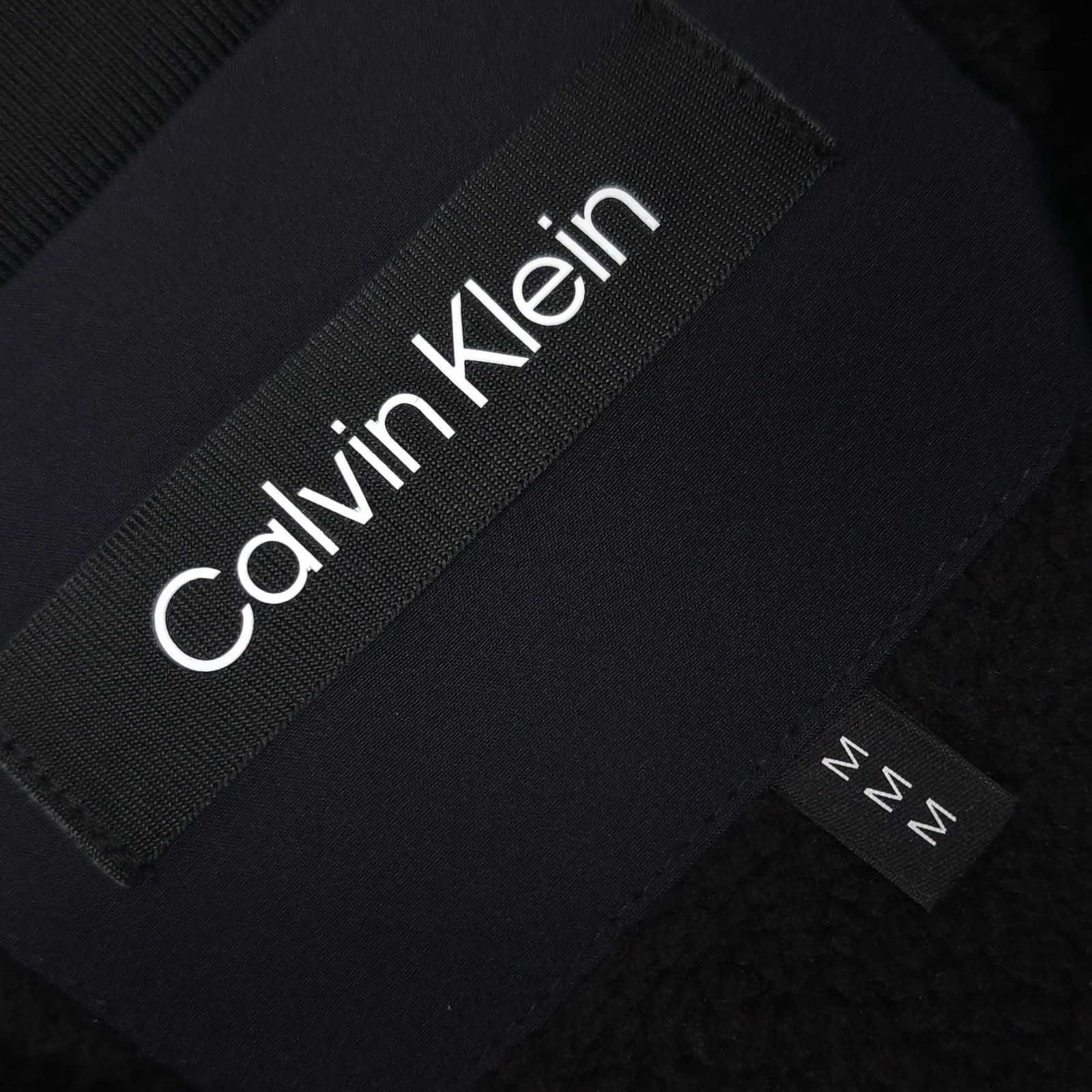 Calvin Klein New Men’s Jacket MEDIUM Sherpa Lined Infinite Soft Shell True NAVY image 2