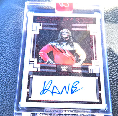 Kane 2024 wwe Panini Three Count Attitude Era Icons Red Auto /15 Sealed #AE-KNE