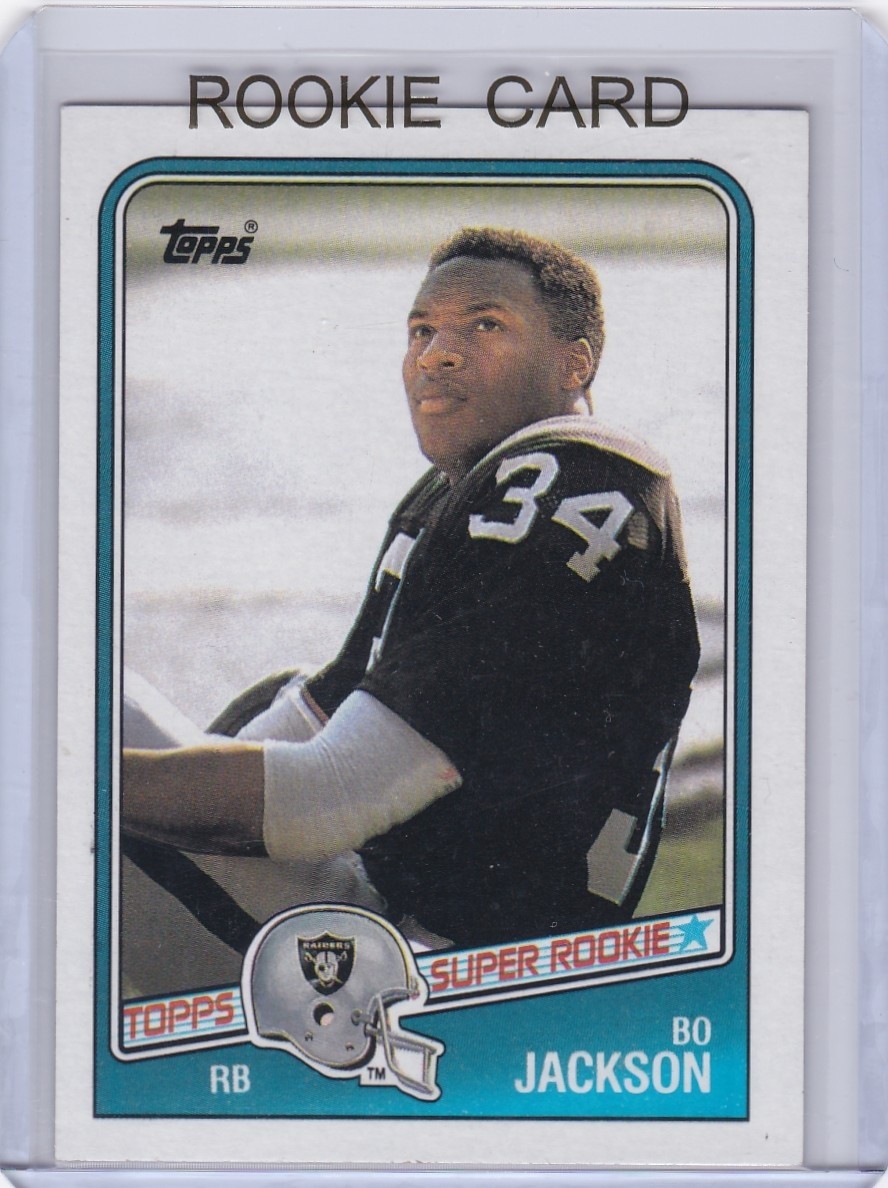 BO JACKSON ROOKIE CARD 1988 Topps #327 Los Angeles Raider VINTAGE FOOTBALL $$ RC