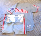 Philadelphia Phillies Game Worn World Series MLB Baseball Jersey w/pants — photo 6