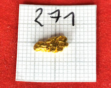 0.376 Grams Real Gold Nugget Alaska Yukon Gold Nugget Zoto Nuggets Coin #271